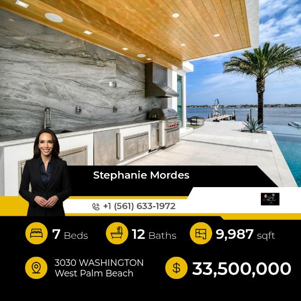 A modern waterfront statement on West Palm Beach’s most coveted corridor. Set on over an acre along the Intracoastal, this contemporary estate offers approx. 10,000 SF of light-filled living